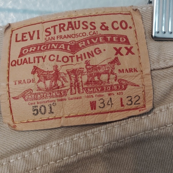 Levi's 501 Button Fly Denim Size 34 X 32 - Picture 2 of 16